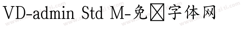 VD-admin Std M字体转换